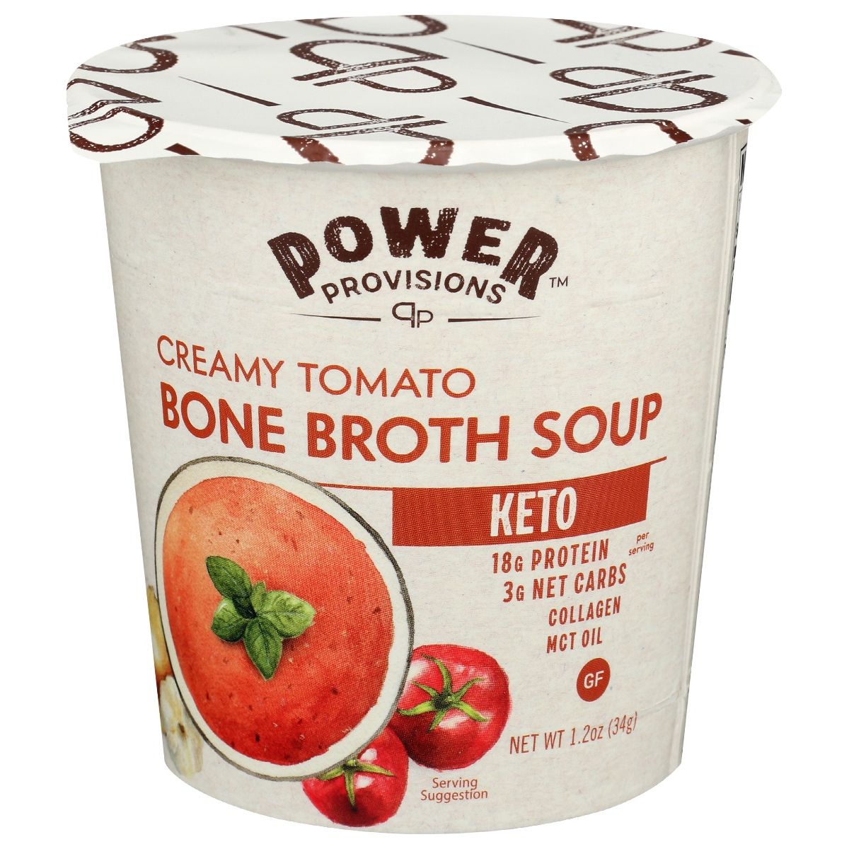 POWER PROVISIONS: Creamy Tomato Bone Broth Soup, 1.2 oz
