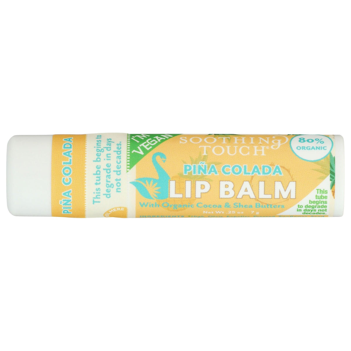 SOOTHING TOUCH: Pina Colada Vegan Lip Balm, 0.25 oz