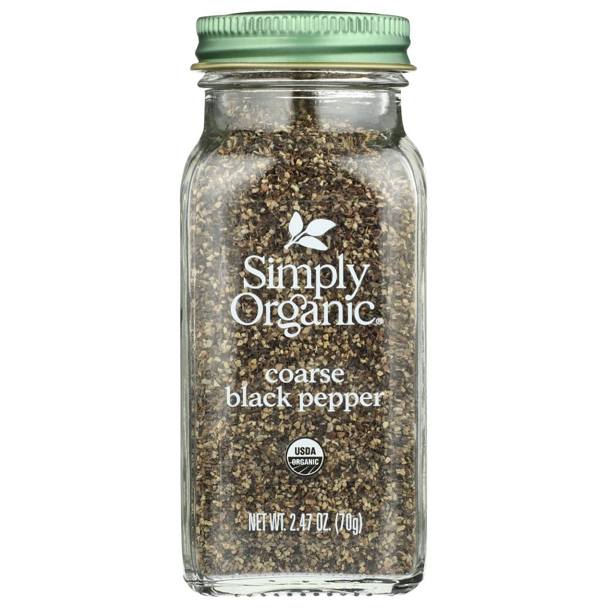 SIMPLY ORGANIC: Black Pepper Coarse Grind, 2.47 oz