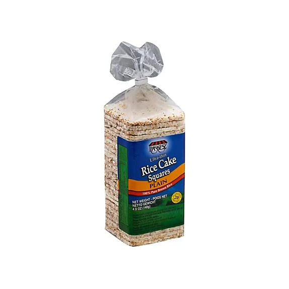 PASKESZ: Rice Cake Squares Original, 4.9 oz