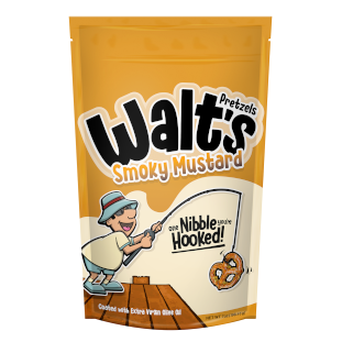 WALTS PRETZELS: Smoky Mustard Pretzels, 7 oz