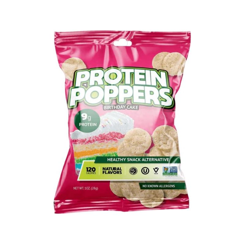 PROTEIN POPPERS: Birthday Cake Chips, 1 oz