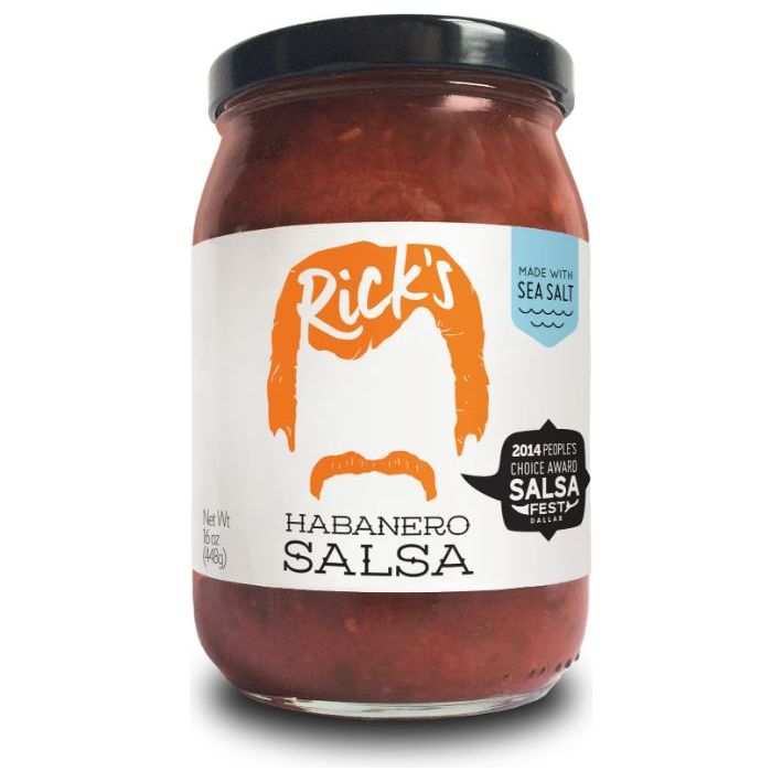 RICKS SALSA: Habanero Salsa, 15.5 oz