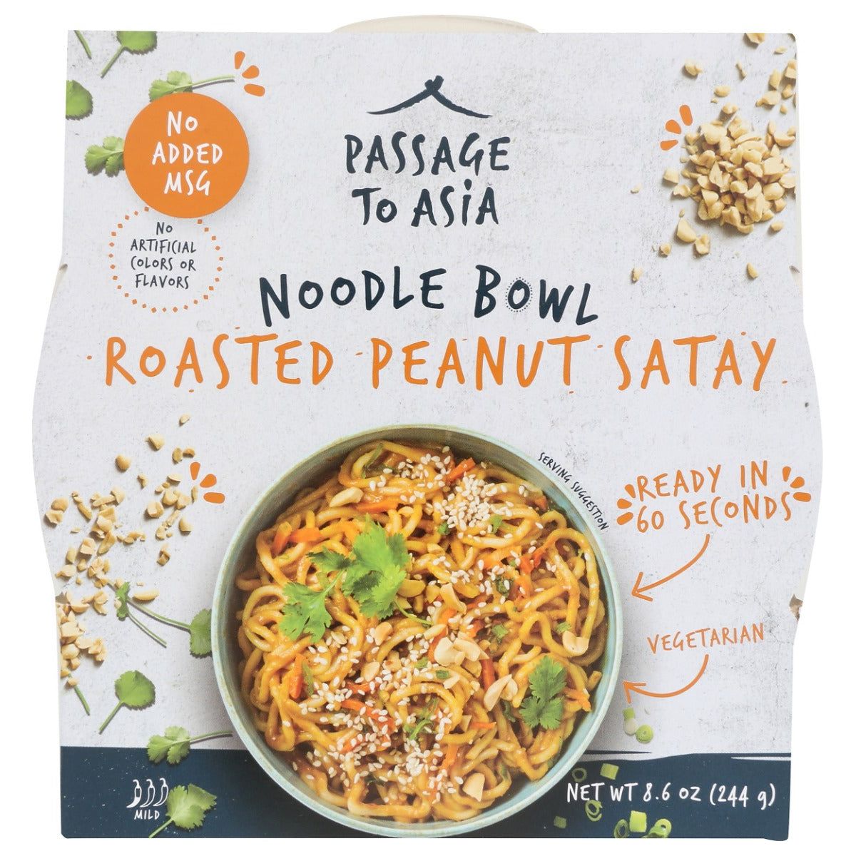 PASSAGE FOODS: Roasted Peanut Noodle Bowl, 8.6 oz