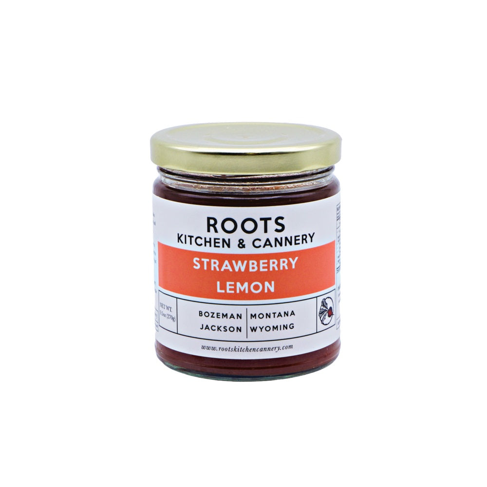 ROOTS KITCHEN & CANNERY: Strawberry Lemon Jam, 9.5 oz