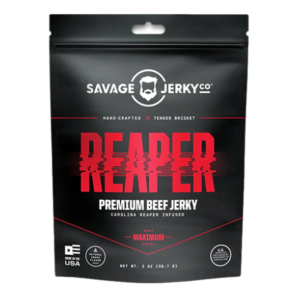 SAVAGE JERKY CO: Reaper Premium Beef Jerky, 2 oz