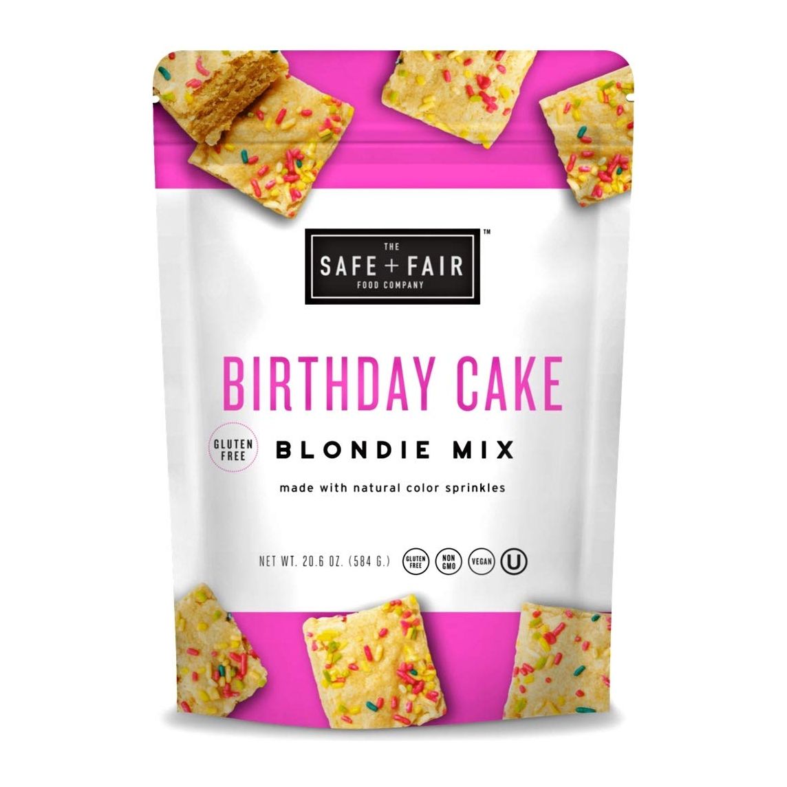 THE SAFE AND FAIR FOOD COMPANY: Birthday Cake Blondie Mix, 20.6 oz