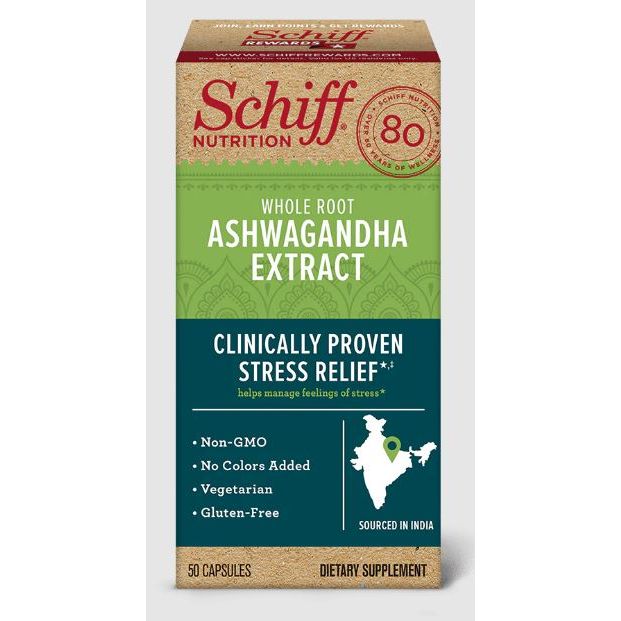 SCHIFF BIO FOODS: Ashwagandha Root, 50 cp