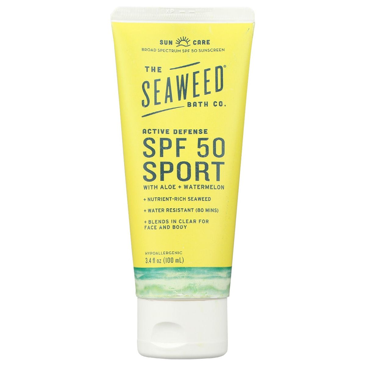 SEAWEED BATH COMPANY: Active Defense Spf 50 Sport Lotion, 3.4 oz