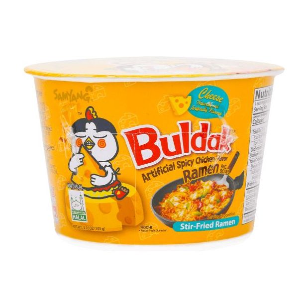 SAMYANG: Cheese Spicy Chicken Flavor Ramen Big Bowl, 3.7 oz