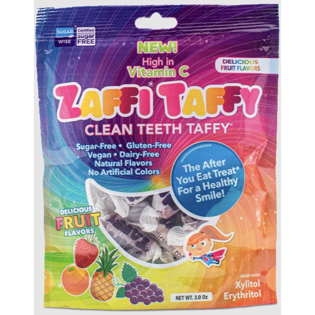 ZOLLIPOPS: Taffy Fruit Assrtd, 3 oz
