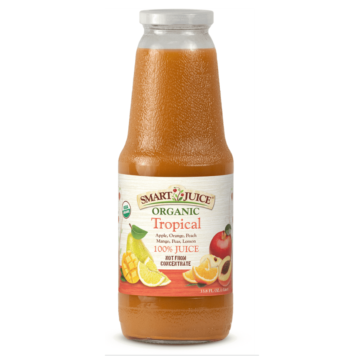 SMART JUICE: Juice Tropical Org, 33.8 FO