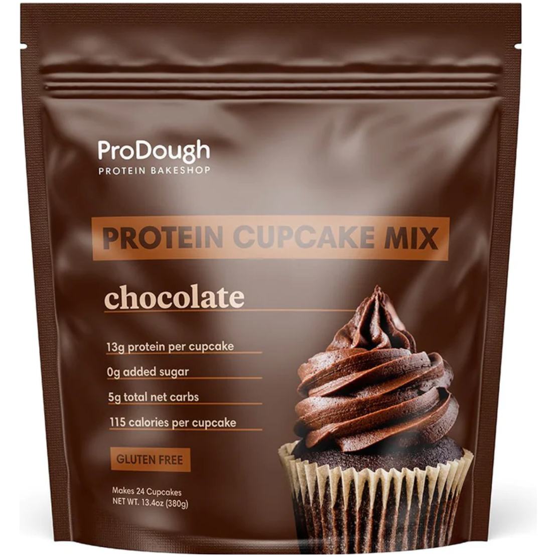 PRODOUGH BAKERY: Cupcakes Protein Choc, 13.4 oz