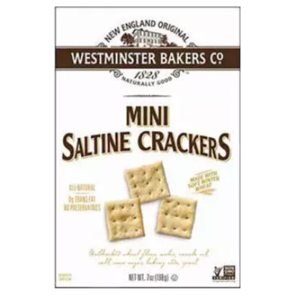WESTMINSTER BAKERS CO.: Cracker Saltines Mini, 8 oz