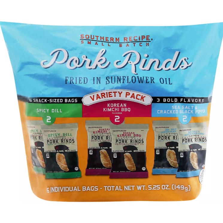 SOUTHERN RECIPE SMALL BATCH: Pork Rind Multipack, 5.25 OZ