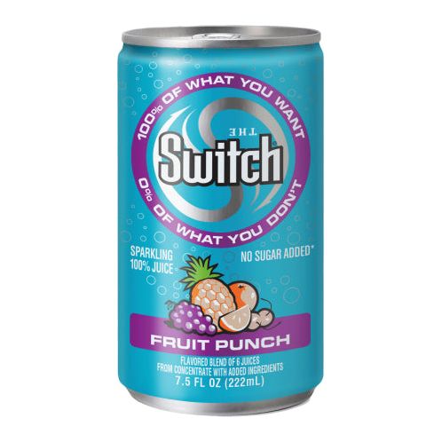 THE SWITCH: Sparkling Juice, Fruit Punch, 7.5 fo