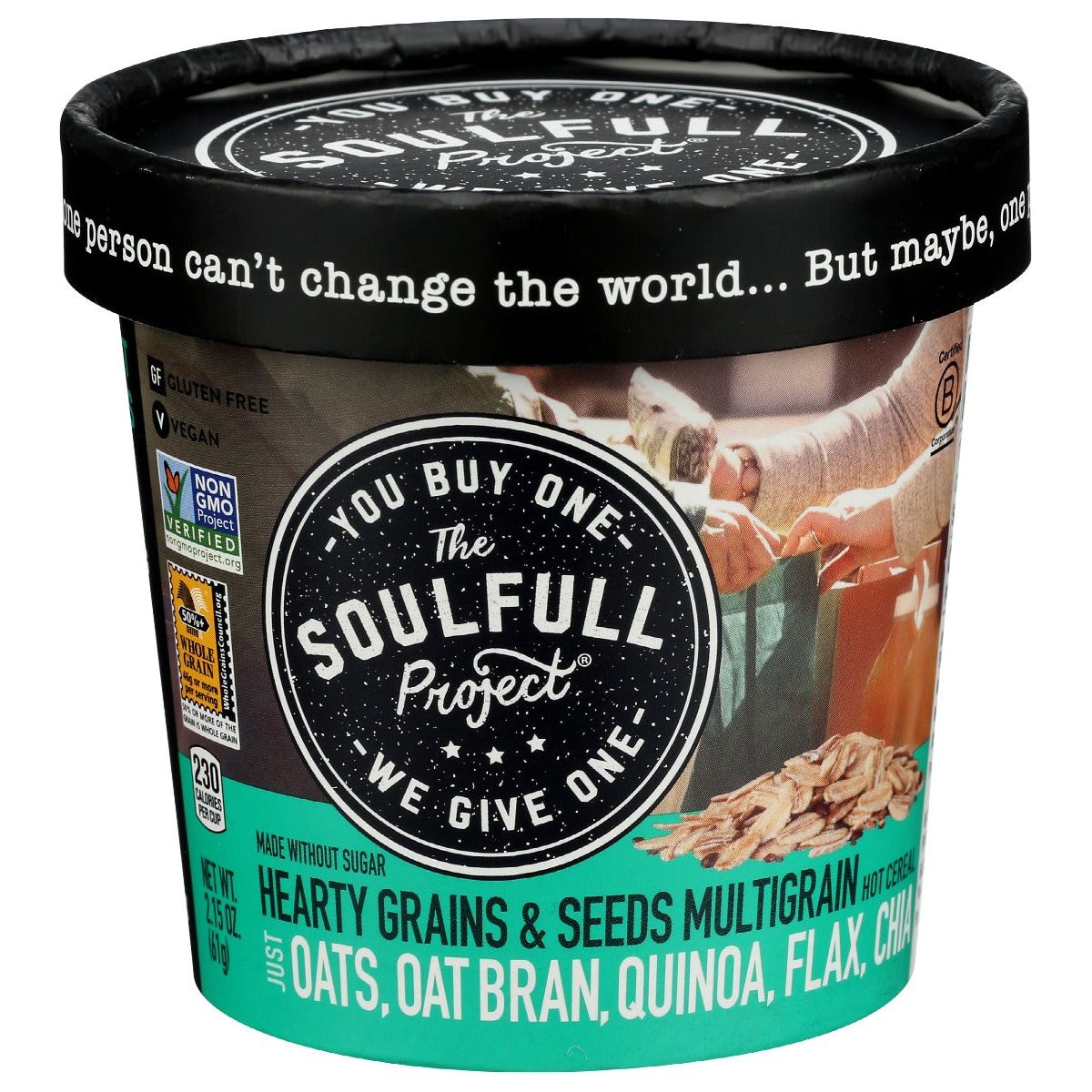 THE SOULFULL PROJECT: Hearty Grains and Seeds Multigrain Hot Cereal, 2.15 oz