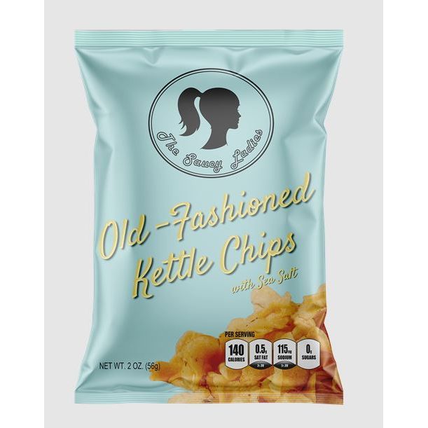 THE SAUCY LADIES: Old Fashioned Kettle Chips, 2 oz