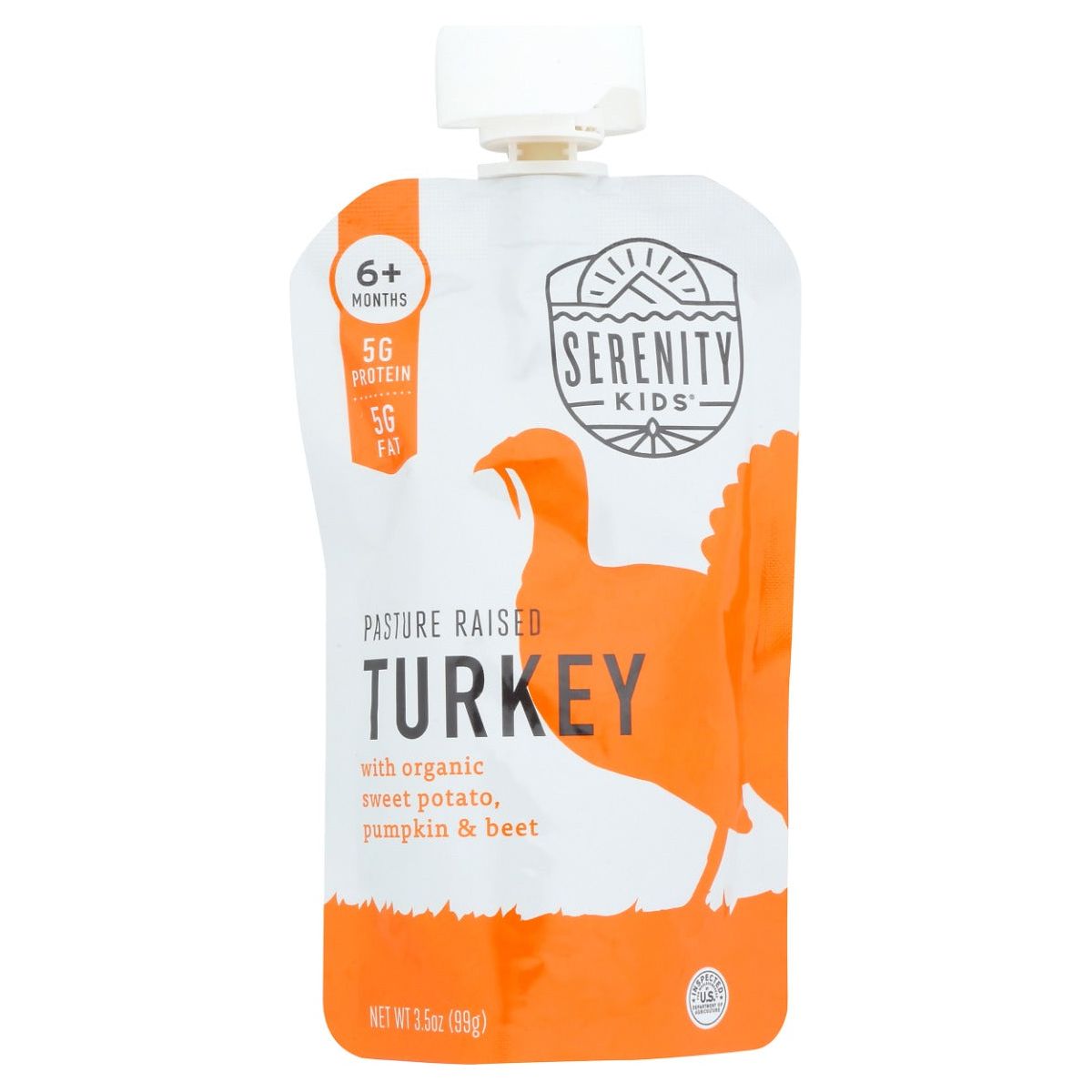 SERENITY KIDS: Free Range Turkey with Organic Sweet Potato Pumpkin and Beet, 3.5 oz