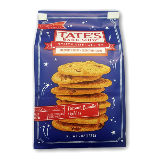 TATES: Coconut Blondie Cookies, 7 oz
