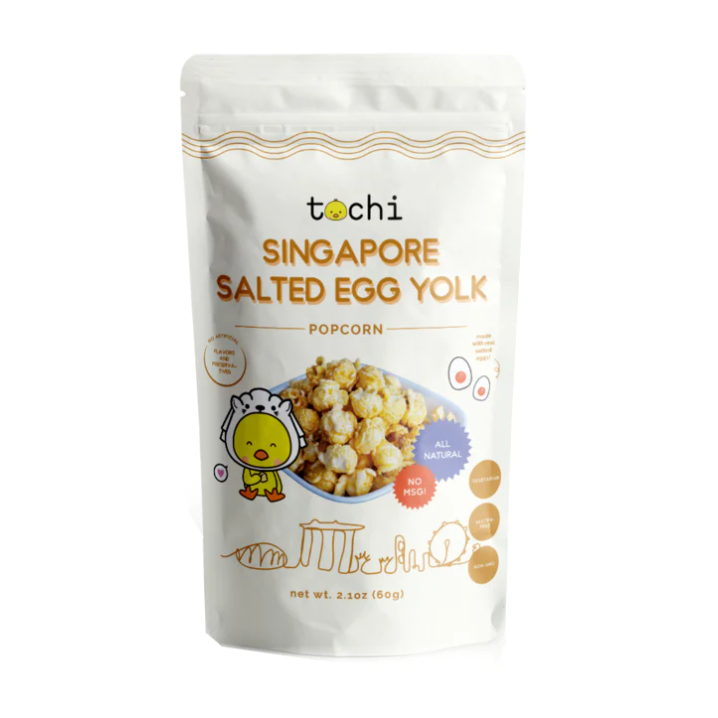 TOCHI SNACKS: Singapore Salted Egg Yolk Popcorn, 60 gm