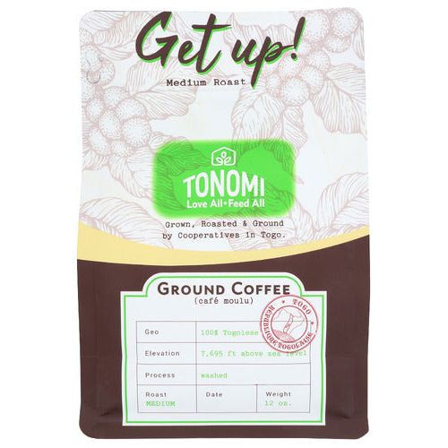 TONOMI: Get Up Ground Coffee, 12 oz