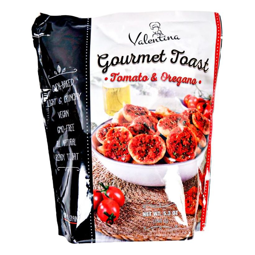 VALENTINA: Crispbread Tomato Oregano, 5.3 oz