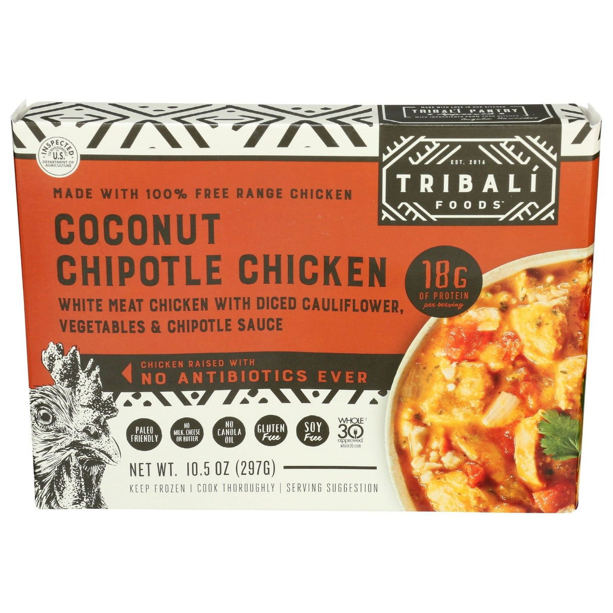 TRIBALI: Coconut Chipotle Chicken Meal, 10.5 oz