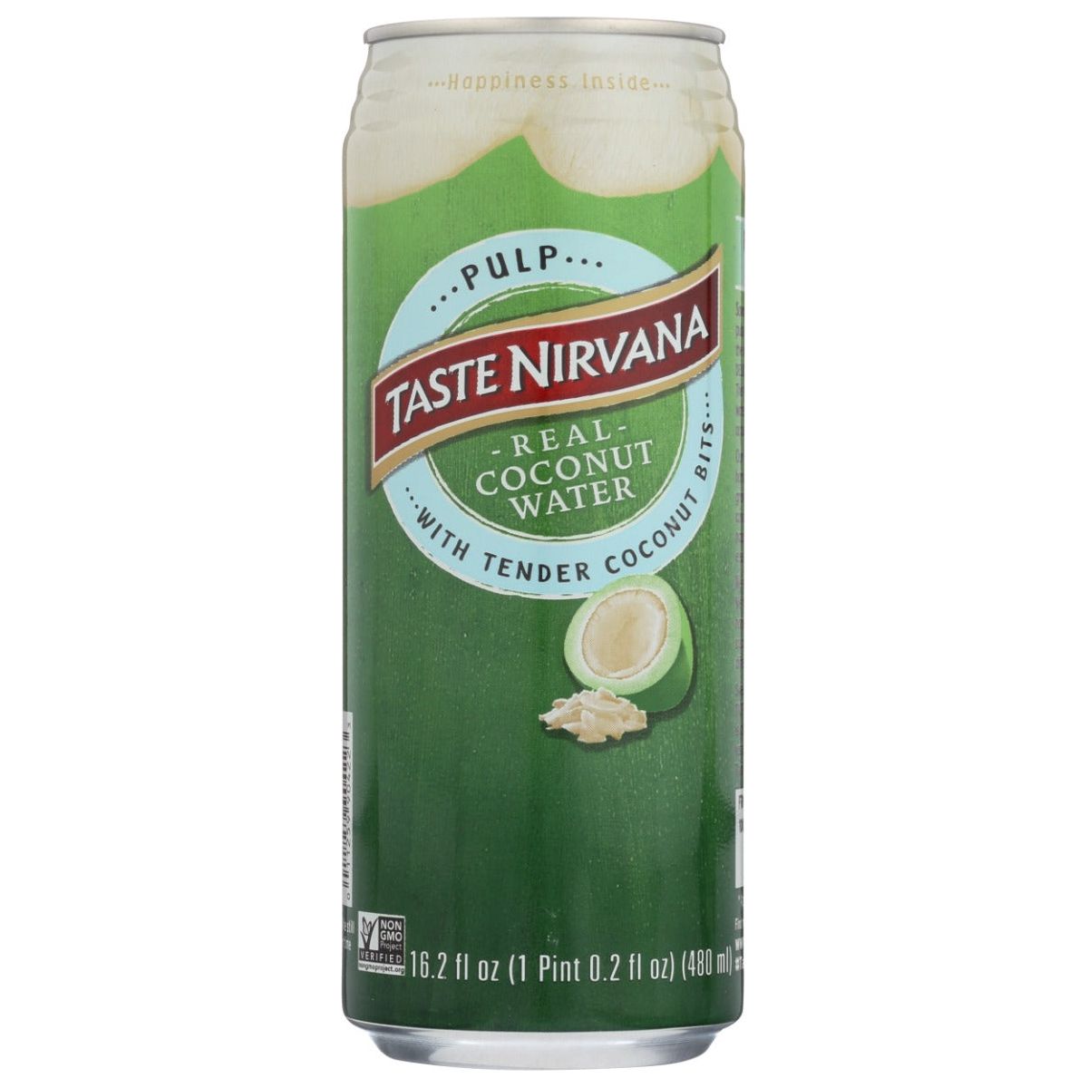 TASTE NIRVANA: Real Coconut Water with Pulp Can, 16.2 fo